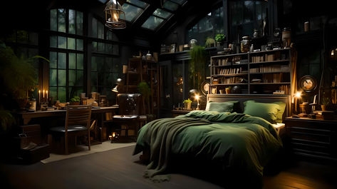 Slytherin Dorm Room Aesthetic, Slytherin Dorm Room Ideas, Slytherin Bedroom Aesthetic, Slytherin Aesthetic Bedroom, Slytherin Inspired Bedroom, Slytherin Bedroom Ideas, Slytherin Room Decor, Slytherin Room Ideas, Slytherin Dorm Room