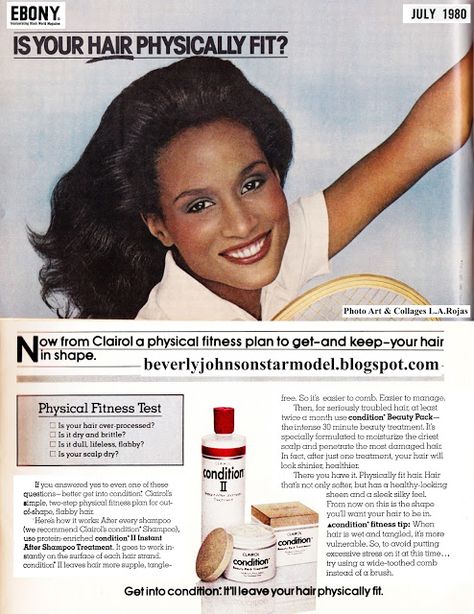 Beverly Johnson Vogue, Vintage Black Beauty Ads, Beverly Johnson, Beautiful Cover, Hair Fragrance, Model Hair, Damaged Hair, Beauty Treatments, Physical Fitness