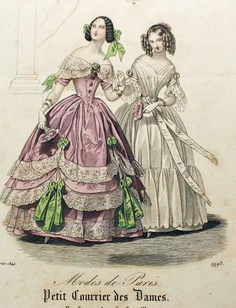 Victorian Fashion Dresses Ball Gowns, Early Victorian Dress, 1840s Womens Fashion, 1840s Aesthetic, 1850 Ball Gown, 1840s Dress Ball Gowns, 1830s Ball Gown, 1840s Ball Gown, 1800s Ball Gown