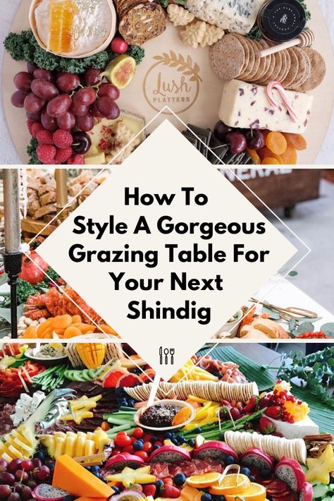 Buffet-style grazing tables are popping up everywhere, literally – from weddings to baby showers and birthday parties, these abundant displays of food instantly add a wow factor. Find out how to create the best grazing table to wow your guests! #festivefeast #christmas #entertainingathome #appetizers Setting Up Appetizer Table Party Ideas, Christmas Buffet Tablescapes Display Food Tables, Holiday Appetizer Table Display, Christmas Appetizer Buffet Display, Christmas Buffet Table Food, Christmas Party Grazing Table, Appetizer Buffet Display, Appetizer Table Display Ideas, Appetizer Tablescape