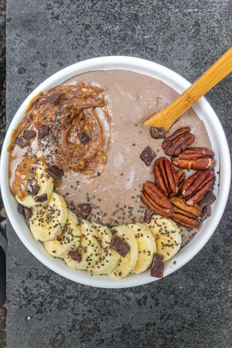 Banana-espresso Smoothiebowl Banana Coffee, Milk Protein, Natural Sugar, Espresso Coffee, Smoothie Bowl, Vegan Gluten Free, Vegan Vegetarian, Acai Bowl, Smoothie