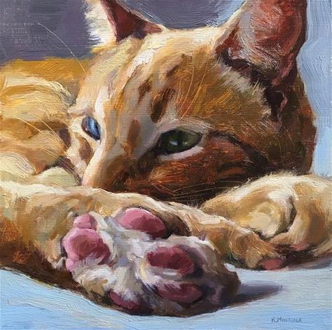 Paintings Of Cats, Cats Art Illustration, Cat Portrait Painting, Cat Artwork, 수채화 그림, Wow Art, Cat Portraits, Painting Art Projects, Cat Painting