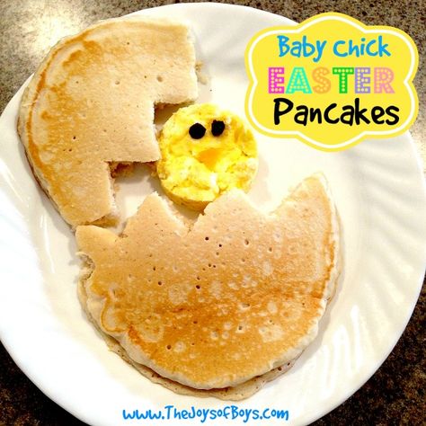 Easter Breakfast Ideas, Easter Morning Breakfast, Easter Pancakes, Bunny Pancakes, Easter Foods, Easter Breakfast, Easter Morning, Baby Chick, Pancakes Easy