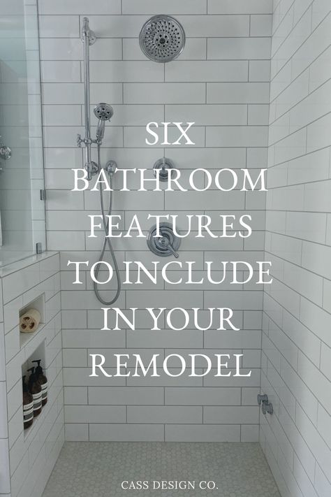 I am in the process of renovating my bathroom and I am so excited to use these 6 features to help me through the bathroom renovation! Rectangle Bathroom Remodel, Small Bathroom Remodel Master, Small Bathroom Redesign, Small Bathroom Design Ideas 2025, Shower Controls On Opposite Wall, Bathroom Remodels For Small Bathrooms, 5 By 8 Bathroom Ideas, Bathroom Layouts Master, Open Concept Bathroom Design