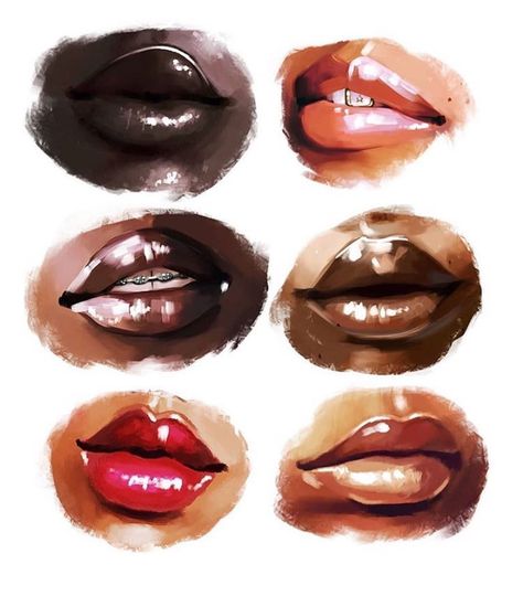 Lips Study, Inked Sketch, Lips Sketch, Pretty Lips, Lips Painting, Lip Drawing, Mouth Drawing, Light Study, Sketch Tattoo