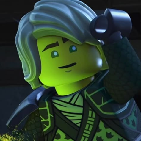 Lloyd Ninjago Pfp, Ninjago Pfp, Lloyd Ninjago, Lego, Green