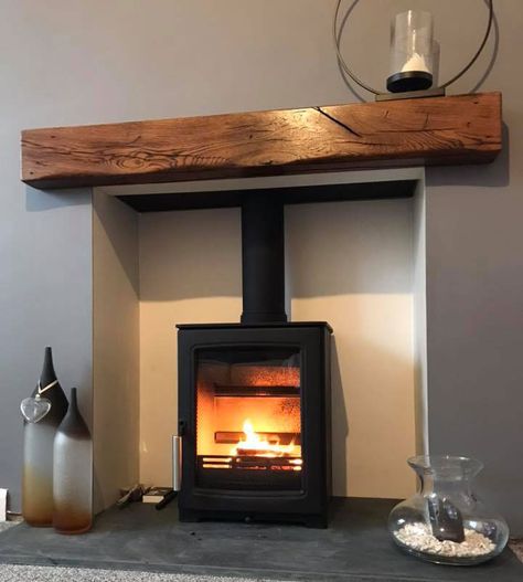 A gallery of quality oak fireplace beams and oak mantles Oak Beam Fireplace, Wood Burner Fireplace, Wood Burning Stoves Living Room, Log Burner Fireplace, Log Burner Living Room, Oak Mantle, Oak Beams, Wooden Mantle, Oak Fireplace