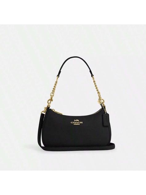 Coach Teri Shoulder Bag Black, Coach Shoulder Bag Black, Coach Black Purse, Coach Black Bag, Coach Teri Shoulder Bag, Black Coach Bag, Black Outlet, Dream Bag, Trendy Purses