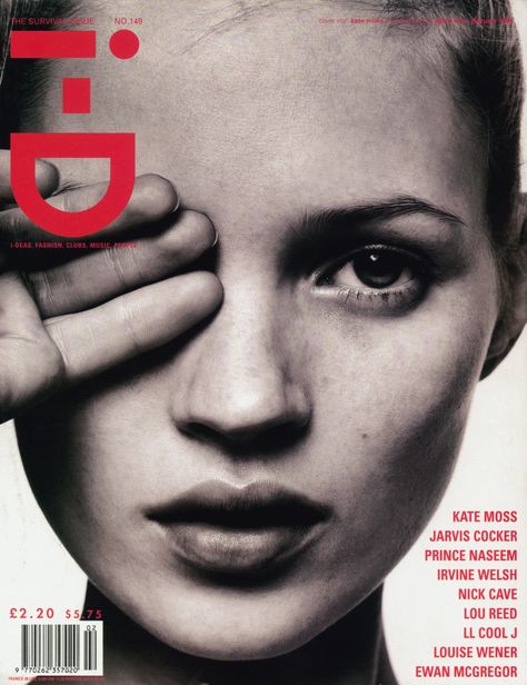 10 iconic Kate Moss i-D covers - i-D I-d Magazine Cover, Id Cover, Id Magazine, Agyness Deyn, Carolyn Murphy, Lara Stone, Miss Moss, Stephanie Seymour, David Sims