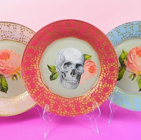 Mark Montano: Boho Glass Plates DIY Plates Diy, Dollar Store Crafts, Crafty Craft, Crafty Diy, Glass Plates, Diy Projects To Try, Diy Halloween, Dollar Stores, Fun Stuff