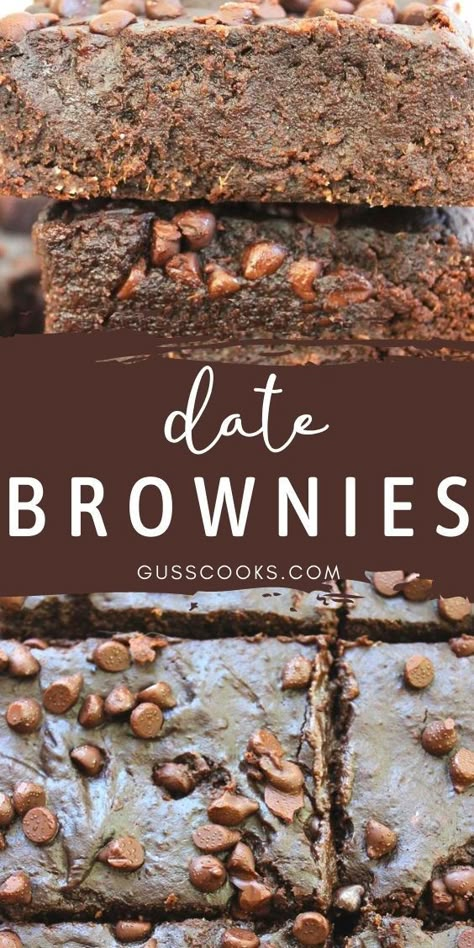 Almond Flour Date Bars, Date Paste Brownies, Healthy Brownies Dates, Brownie Dates Recipe, Almond Flour And Dates Recipes, Baking With Date Syrup, Fudgy Date Brownies, Date Brownie Recipe, Almond Flour Date Cake