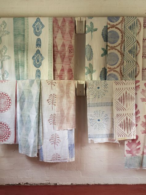 Hare's Tail Printing: A Garden Designer's Block Printed, Botanical-Inspired Linens - Gardenista