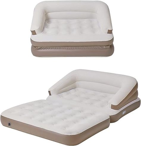 Amazon.com: JEAOUIA Full Size Air Mattress for Inflatable-Portable Blow Up Mattress Sofa Bed with with Patch Kit -Double Air Couch for Tent Camping/Car Travel Backpacking(Silvery White) : Home & Kitchen Air Couch, Blow Up Mattress, Air Sofa Bed, Mattress Couch, Inflatable Couch, Air Mattress Camping, Inflatable Sofa, Air Mattresses, Inflatable Bed