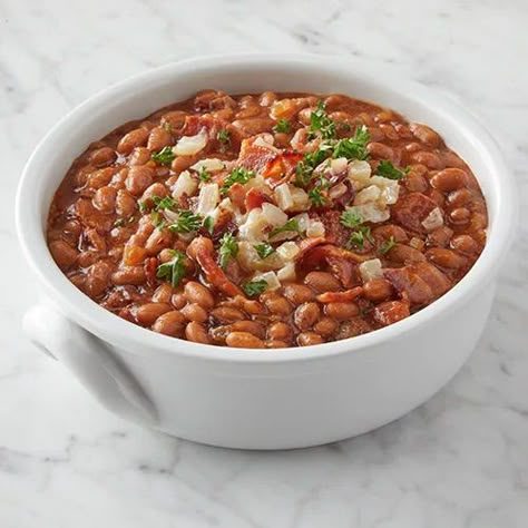 With a few simple additions, standard baked beans can be infused with bold flavor. Bourbon Baked Beans, Bacon Baked Beans, Kroger Recipes, Bourbon Bacon, Baked Beans With Bacon, Beans With Bacon, Baked Beans Recipe, Bourbon Recipes, Baked Bean Recipes