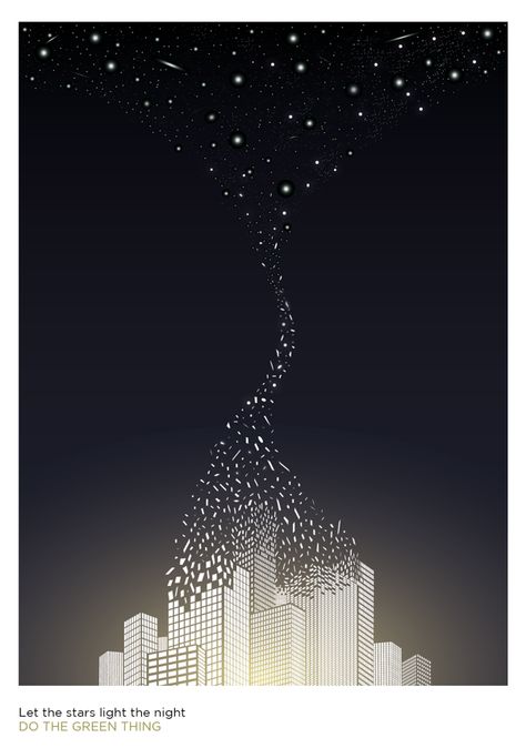 Let the stars light the night on Behance Journal Illustrations, Poster Design Competition, Framing Canvas Art, Diwali Poster, Earth Hour, Infographic Poster, Light Pollution, Futuristic Art, Collage Design