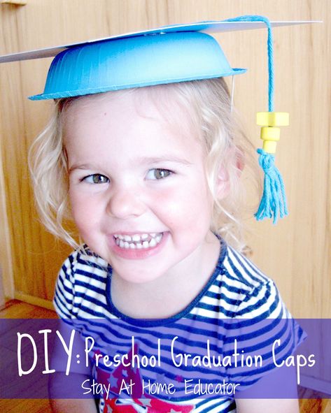 Preschool Graduation Ideas, Graduation Activities, Kindergarten Graduation Party, Diy Preschool, Pre K Graduation, Graduation Crafts, Diy Graduation Cap, Kids Graduation, Preschool Graduation