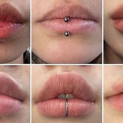 Weirdo on Instagram: "Do you have any lip piercings?  . follow @grunnscale for more   i’m back XD" Multiple Lip Piercings, Lip Ring Piercing, Lower Lip Piercing, Lip Piercing Ring, Lip Piercings, Face Piercings, Lower Lip, Body Modification, Upper Lip