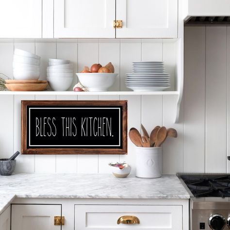 SALTY BARN CO. | Home Decor Items & Gifts (@saltybarncompany) • Instagram photos and videos Kitchen Wall Decor Farmhouse, Farmhouse Kitchen Wall Decor, Farmhouse Kitchen Wall, Farmhouse Decor Wall, Kitchen Farmhouse Decor, Farmhouse Flair, Farmhouse Decor Kitchen, Wall Decor Farmhouse, Reverse Canvas