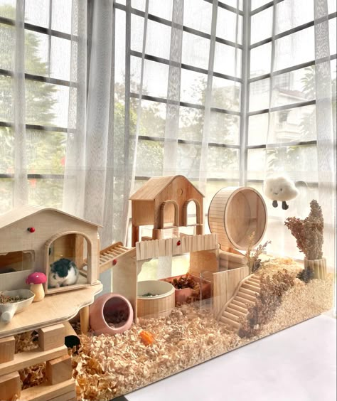 #hamster #cage #setup Naturalistic Rat Cage, Hamster Cage Setup, Hamster Cage Ideas, Hamster Tank, Hamster Diy Cage, Cool Hamster Cages, Robo Hamster, Gerbil Cages, Fancy Mouse