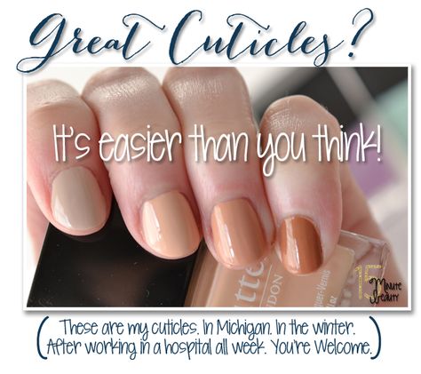 Easy cuticle care, how to get perfect cuticles the quick and easy way via @15minbeauty Perfect Cuticles, Lucy Loo, Hands Care, Daily Beauty Tips, Korean Beauty Tips, Types Of Manicures, Cuticle Care, Manicure Tips, Makeup Tips For Beginners