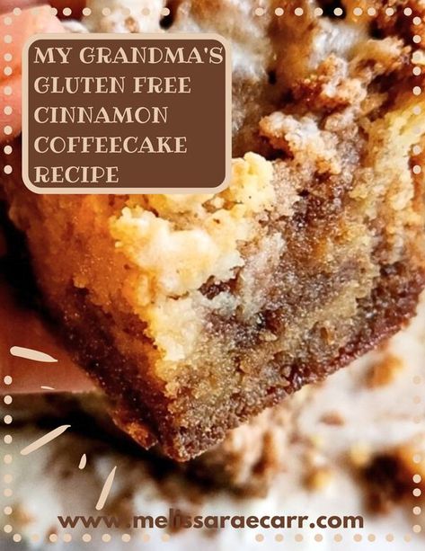 Gluten Free Recipe Sharing | 🍰Indulge in the nostalgic taste of my Grandma's Gluten-free Cinnamon Coffee Cake, a delightful Sara Lee copycat☕️ | Facebook Gluten Free Cinnamon Cake, Gluten Free Dairy Free Coffee Cake, Gluten Free Crumb Cake, Grain Free Cake Recipe, Gluten Free Snack Cake, Gluten Free Cinnamon Roll Cake, Cinnamon Coffee Cake Recipes, Easy Coffee Cake Recipes, Gluten Free Recipes Easy Dessert