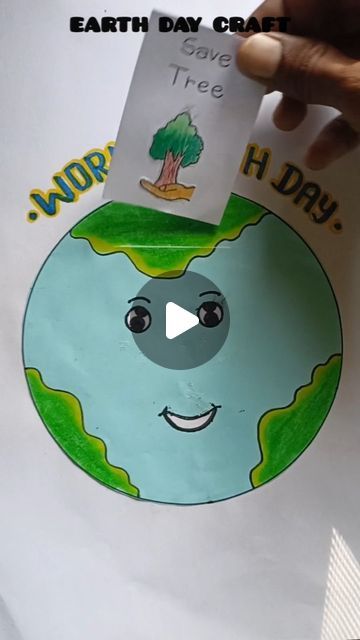 World Earth Day Creative, Earth Drawing Creative, Save Earth Save Life, Earth Day Drawing, Earth Projects, Earth Craft, Earth Drawings, World Earth Day, Earth Art