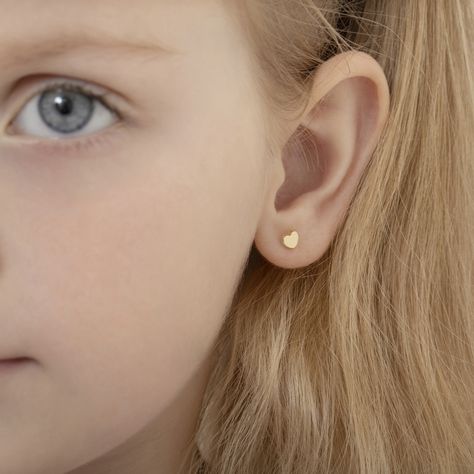 In Season Jewelry's 14k gold baby, toddler, and kids' earrings featuring a classic polished heart design with safety screw back. Starter Earrings, Kids Gold Jewelry, Valentine Gifts Jewelry, Heart Kids, Gold Earrings For Women, Hearts Girl, Thread Earrings, Kids Earrings, Childrens Jewelry