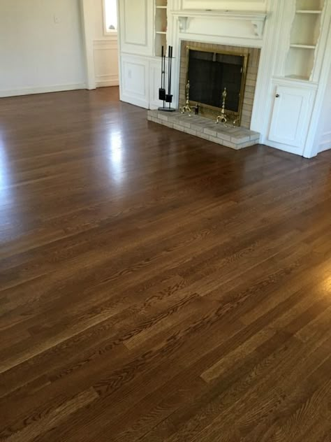 White oak floors stained wth Bona DriFast stain in Provincial Japanese Bungalow, Hardwood Floor Stains, Hardwood Floor Stain Colors, Oak Floor Stains, Floor Stain Colors, Hardwood Floor Refinishing, Wood Floor Colors, Provincial Stain, Oak Hardwood Floors