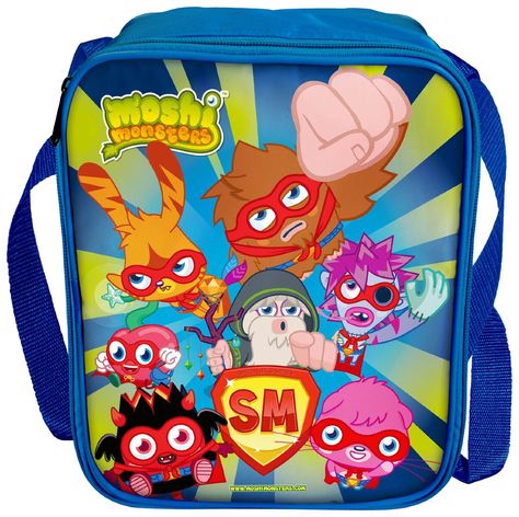 Moshi Monsters Lunch Bag Blue Cool Stuff To Buy, Monster Shapes, Stuff To Buy, Picnic Cooler Bag, Moshi Monsters, School Lunch Bag, Monster School, Kids Totes, Cool Lunch Boxes