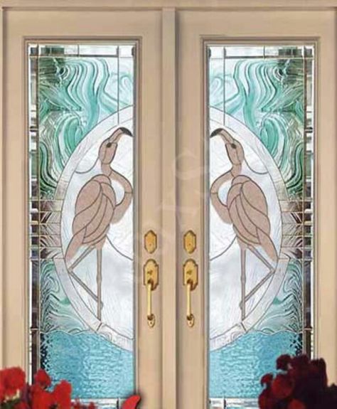 Art Deco Doors | Art deco flamingo doors Sand Art Projects, Leaf Art Diy, Art Deco Doors, Art Nouveau Tattoo, Nouveau Tattoo, Tattoo Bird, Clock Ideas, Art Deco Living Room, Pretty Life