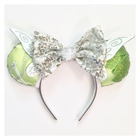 Tinkerbell Ears, Disney Ears Headband, Diy Disney Ears, Diy Mickey Ears, Disneyland Ears, Disney Mouse Ears, Disney Minnie Mouse Ears, Disney Headbands, Disney Bows