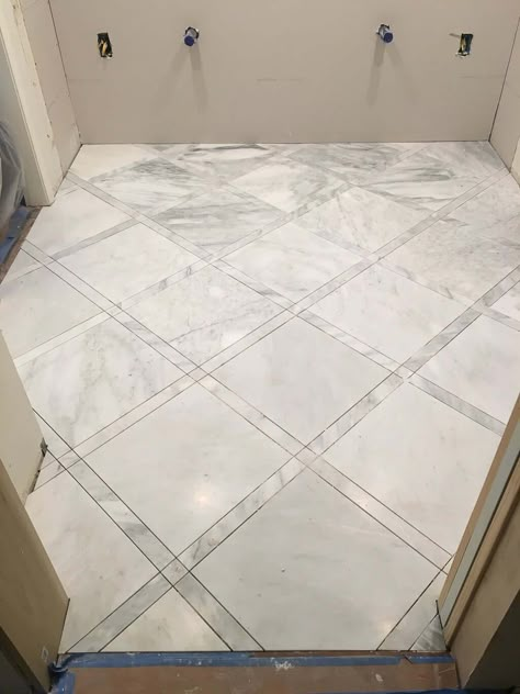 Kitchen Flooring With White Cabinets, Marble Flooring Design Entrance, Chevron Floor Tile, Best Bathroom Flooring, Marble Bathroom Floor, Bathroom Floor Tile, House Renovation Projects, Signal Hill, Shower Floor Tile