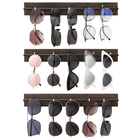 Wall Mounted Sunglass Holder, Sunglasses Wall Organizer, Eyewear Display Ideas, Sunglasses Storage Organizers, Sunglasses Rack, Entry Living Room, Hanging Shoe Rack, Eyewear Display, Sunglasses Organizer