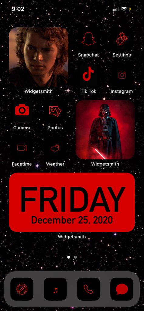 Starwars Phone Theme, Star Wars Iphone Theme, Star Wars Phone Theme, Star Wars Homescreen, Star Wars App Icons, Iphone Wallpaper Layout, Wallpaper Layout, Phone Setup, Acnl Qr Codes