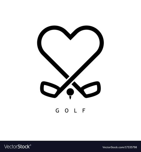 Small Golf Tattoo, Golfing Tattoo, Golf Logo Design Ideas, Golf Tattoo For Women, Golf Tattoo Ideas, Couples Golfing, Golf Tattoo, Golf Club Art, Golf Logo Design