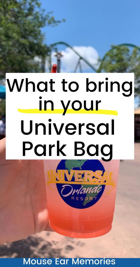 Snacks To Pack For Universal Studios, Universal Packing Checklist, Womens Universal Studios Outfit, Universal Studios Essentials, What To Take To Universal Studios, Universal Park Outfit Ideas, Universal Studios Packing Checklist, Universal Studios Gift Ideas, Disney And Universal Outfits