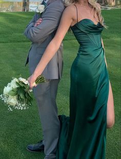 Dark Green Prom Dress, Dark Green Prom Dresses, Dark Green Bridesmaid Dress, Emerald Green Prom Dress, Tight Prom Dresses, Silk Prom Dress, Green Satin Dress, Classy Prom, Prom Inspiration