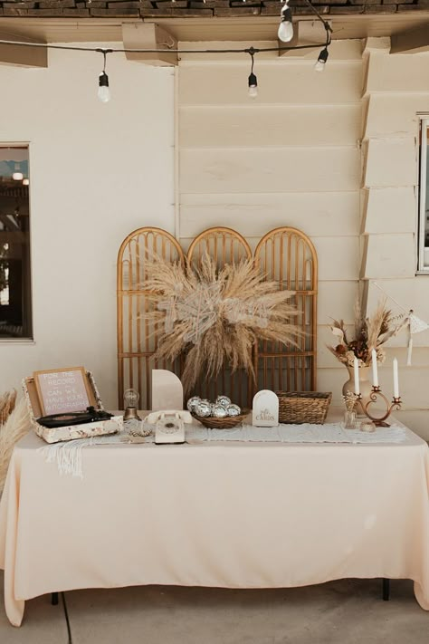 Guest book table for wedding