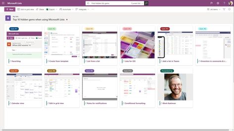 Top 10 hidden gems when using Microsoft Lists Microsoft Lists Ideas, Microsoft Notes, Microsoft Lists, Todo List App, Outlook Tips, Sharepoint Design, Happy Job, To Do Lists Aesthetic, Excel Cheat Sheet