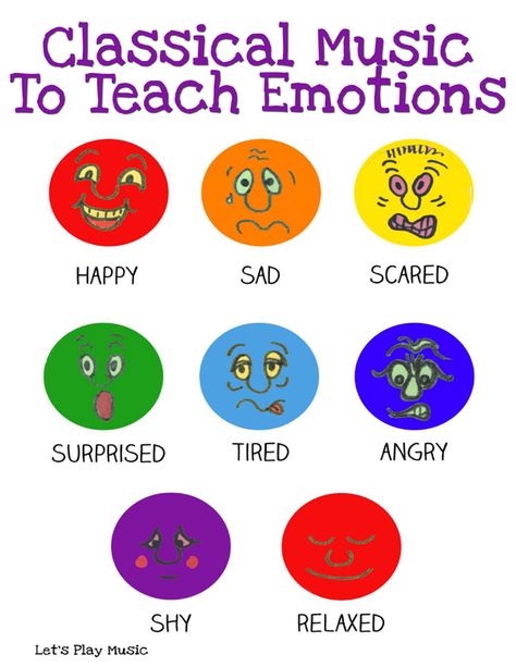 Young children are only just learning to express themselves and this can be so frustrating for little ones. But by using classical music to teach emotions we can help them identify and connect with these feelings. Music is a language that crosses boundaries, that people of all ages and backgrounds can share.  Whether it’s high emotions … Language Arts Activities Kindergarten, Easy Elementary Music Games, Music And Emotions Activities, 3rd Grade Music Lessons, Music Theme For Preschool, Pre K Music Activities, Music Provocations, Music Lesson Plans Preschool, Music Preschool Activities