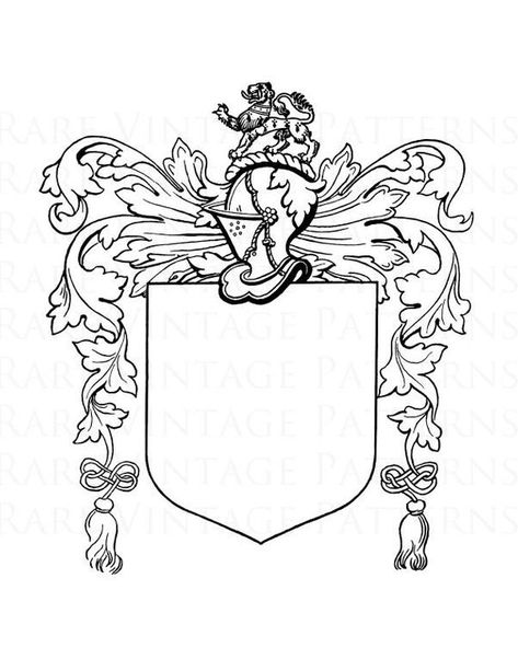 In heraldry, mantling or lambrequin is drapery tied to the helmet above the shield. In paper heraldry it is a depiction of the protective cloth covering (often of linen) worn by knights from their helmets to stave off the elements, and, secondarily, to decrease the effects of sword-blows against the helmet in battle. Lion Helmet, Medieval Coat Of Arms, Medieval Coat, Family Crest Symbols, Dremel Tool Projects, Cat Stain, Medieval Helmets, Cosplay Armor, Art Idea