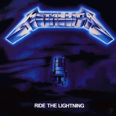 RIDE IT Metallica Album Covers, Metallica Albums, Famous Album Covers, Rock In Roll, Metal Album Covers, Metallica Art, Rock Album Covers, Cool Album Covers, Ride The Lightning