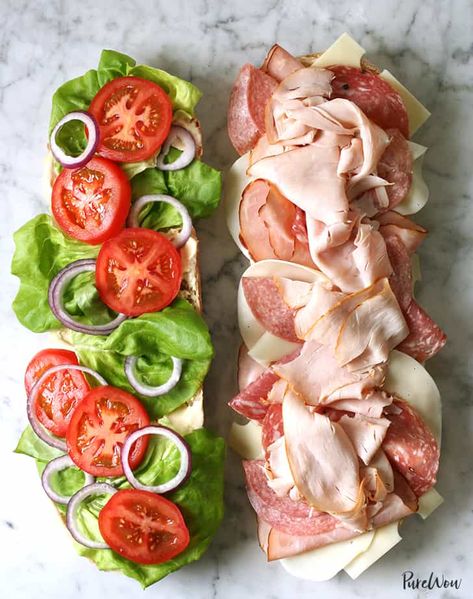 Recept Sandwiches, Cold Sandwich Recipes, Cold Sandwiches, July Recipes, Sub Sandwiches, Tailgating Recipes, Fourth Of July Food, Think Food, Picnic Food