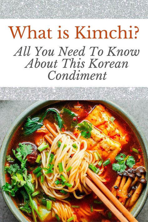 What Is Kimchi: All You Need To Know About This Korean Condiment - What is kimchi, and why is it so popular? We will tell you all about this fantastic condiment, including how to make it and how you can use it to make delightful dishes! #kimchi #fermentedfoods #probiotics via @healyeatsreal How To Use Kimchi In Recipes, What Is Kimchi, Quick Kimchi, Real Posts, Kimchi Noodles, Primal Living, Diy Herbal Remedies, Healthy Probiotics, Fitness Community