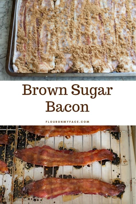 How To Make Brown Sugar Bacon Bacon With Brown Sugar, Bacon Candy, Candied Bacon Recipe, Bacon Grilled Cheese Sandwich, Pig Candy, Winter Squash Recipes, Oven Baked Bacon, Breakfast Bacon, Breakfast Casserole Bacon