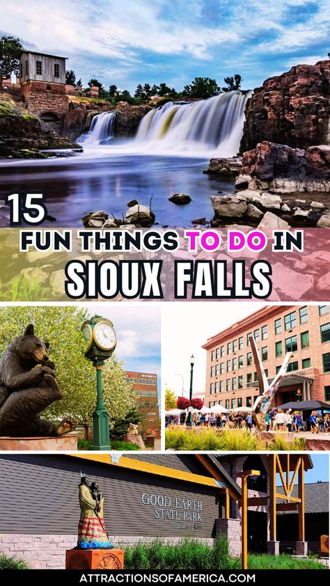 15 fun things to do in Sioux Falls. South Dakota Travel, Museum Plan, Sioux Falls South Dakota, Butterfly House, Autumn Park, Sioux Falls, Future Travel, Sioux, Months In A Year