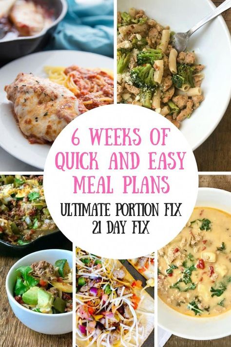 Easy Weekly Meals, Popular Healthy Recipes, 21 Day Fix Diet, 21 Day Fix Meal Plan, Beachbody Recipes, Meals To Make, Diner Recept, Simple Meals, 21 Day Fix Meals