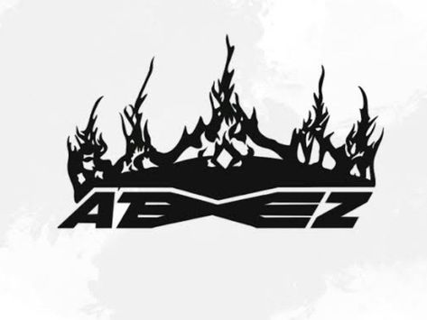 Ateez Logo Sticker, Ateez Art Wallpaper, Ateez Logo Aesthetic, Ateez Logo Wallpaper, Kpop Tattoo Ideas Ateez, Ateez Doodle, Ateez Tattoo Ideas, Ateez Drawings, Ateez Tattoo