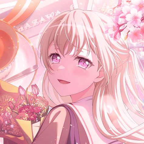 Chisato Shirasagi, I'm A Loser, Man Party, Pastel Palette, Graduation Cards, More Icon, Girl Bands, Matching Icons, Cute Icons