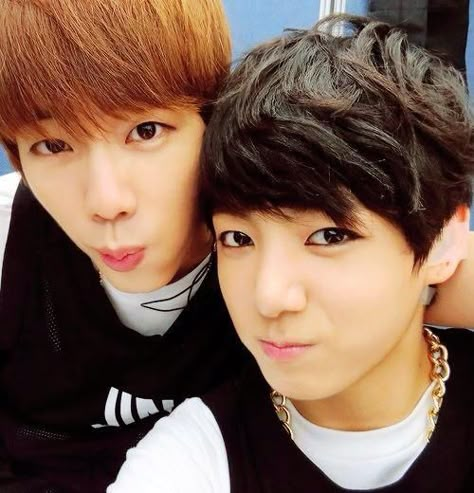 Jungkook & JIN♡ #BTS #JIN #JungKook Jin Kook, Bts Predebut, Jungkook And Jin, Bts Ships, Jin Bts, Bts Pics, Young Men, Fan Fiction, Bts Bangtan Boy